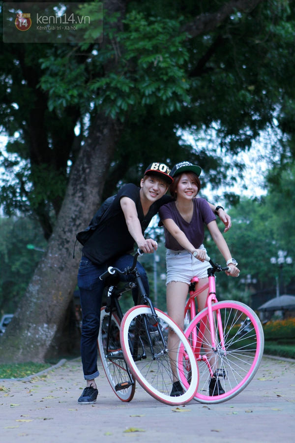 Giới trẻ Hà Nội rộ trào lưu đi xe đạp "độc, lạ" 11