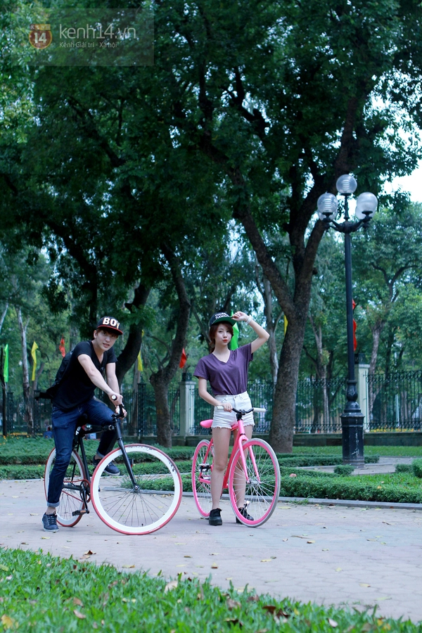 Giới trẻ Hà Nội rộ trào lưu đi xe đạp "độc, lạ" 18