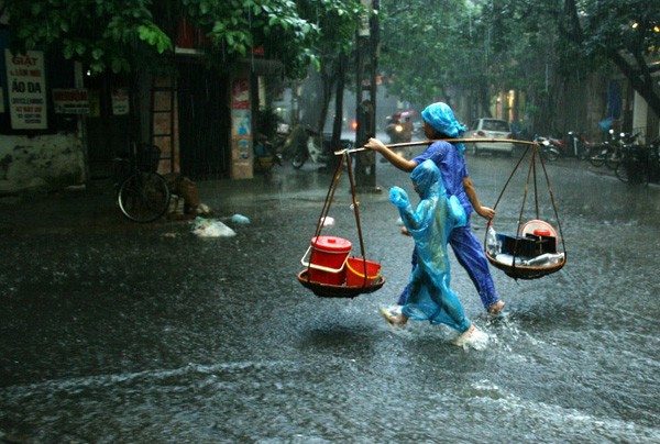 Mưa rào trên khắp cả nước trong ngày nghỉ lễ thứ 3 1