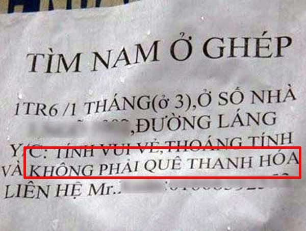 "Tôi không có cảm tình với những người Thanh Hóa đã từng tiếp xúc..." 1