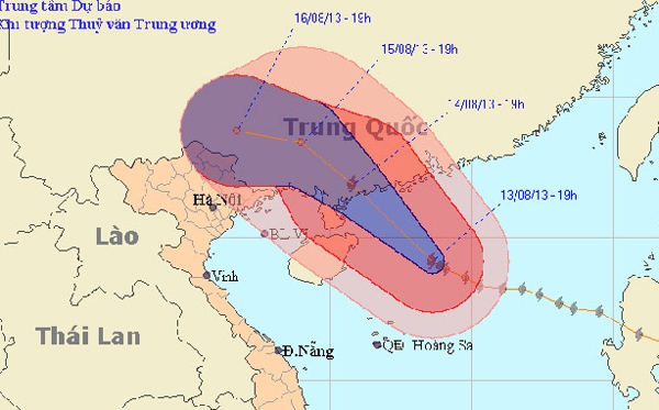 Siêu bão Utor gây mưa rất to ở miền Bắc 1