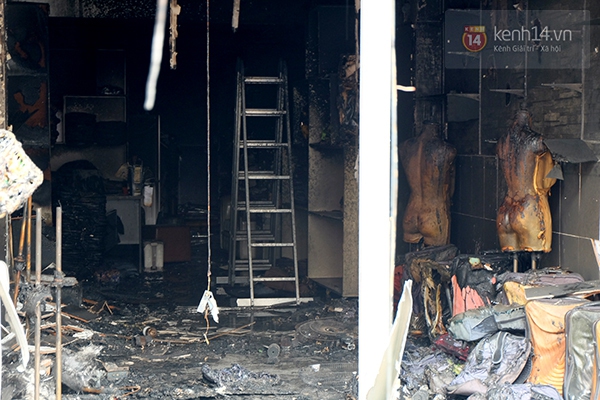 Hiện trường 8 căn nhà trơ khung sau đám cháy dữ dội ở trung tâm Sài Gòn 13