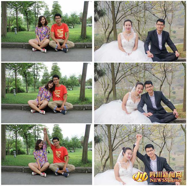 Bộ ảnh cưới theo phong cách "Ngày ấy - Bây giờ" của cặp đôi Trung Quốc 6