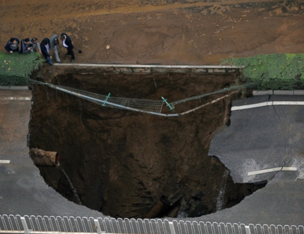 Incredible Sinkholes Around the World 13