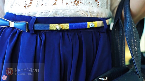 Làm mới thắt lưng cũ trở nên trendy hơn bằng... chỉ màu 20