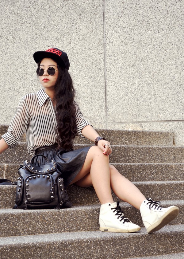 Hút mắt cùng họa tiết kẻ sọc và phong cách grunge 3