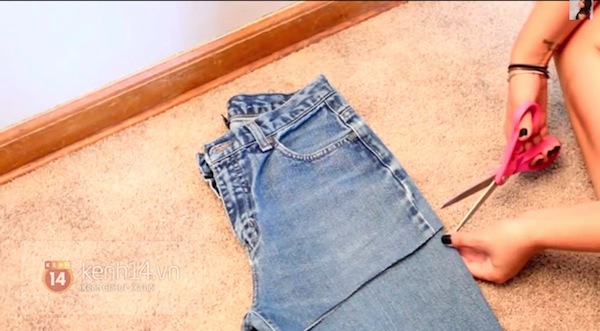 Tự chế shorts ombre c&aacute; t&iacute;nh cho m&ugrave;a h&egrave; 8