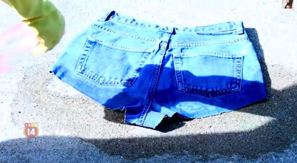 Tự chế shorts ombre c&aacute; t&iacute;nh cho m&ugrave;a h&egrave; 14