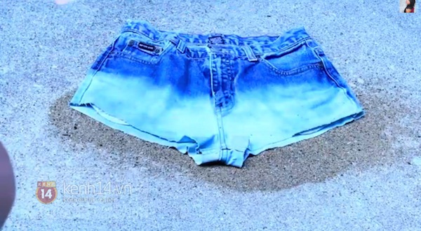 Tự chế shorts ombre cá tính cho mùa hè 15