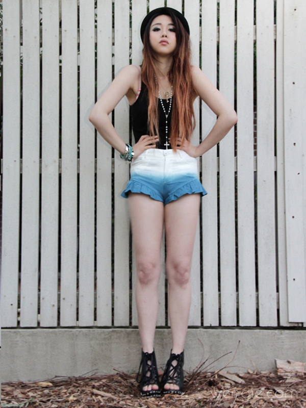 Tự chế shorts ombre c&aacute; t&iacute;nh cho m&ugrave;a h&egrave; 21