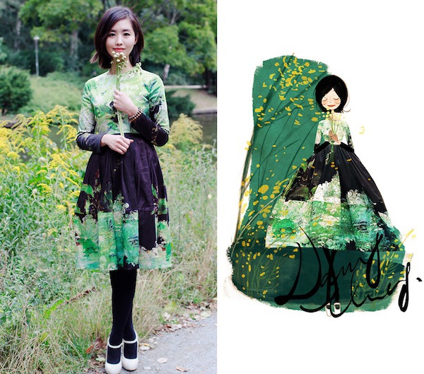 Nancy Zhang - NTK thích tự vẽ phong cách thời trang của chính mình 10