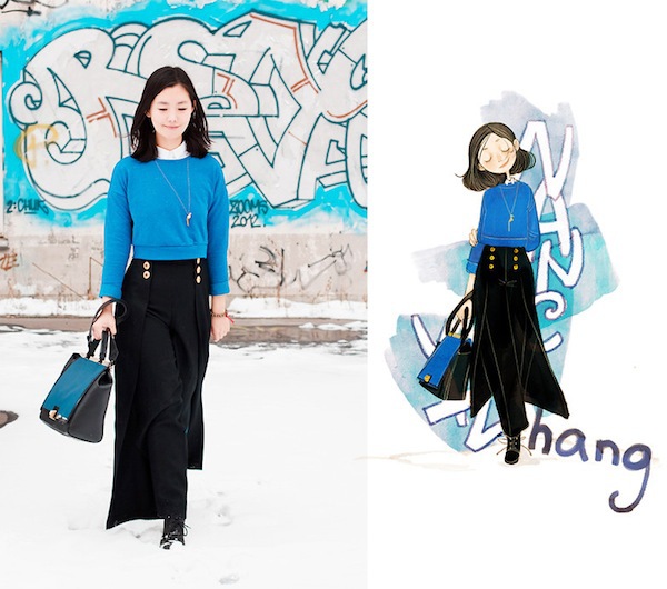 Nancy Zhang - NTK thích tự vẽ phong cách thời trang của chính mình 22