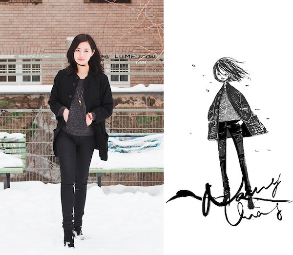 Nancy Zhang - NTK thích tự vẽ phong cách thời trang của chính mình 24