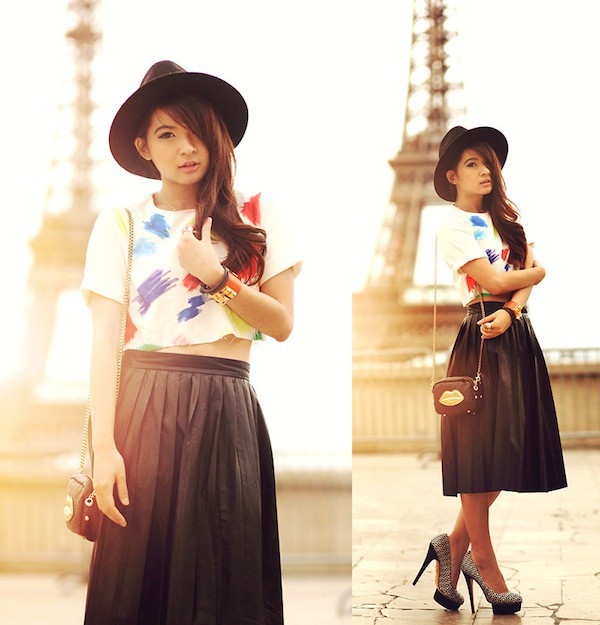 "Mix&match" năng động v&agrave; nữ t&iacute;nh như street style thế giới 9