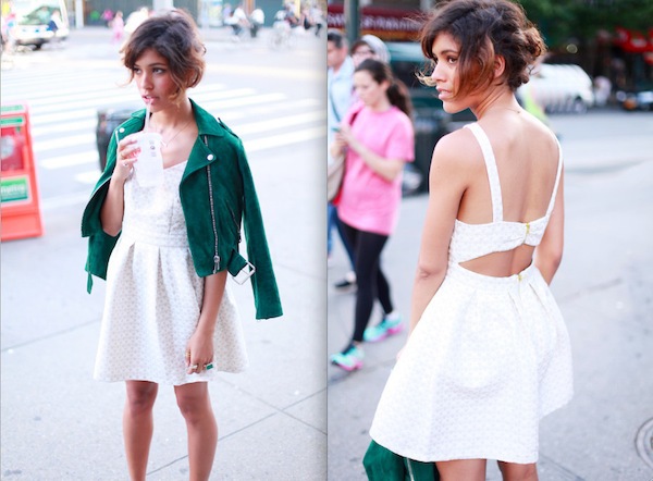Mix đồ tương phản v&agrave; nổi bật như street style thế giới  8