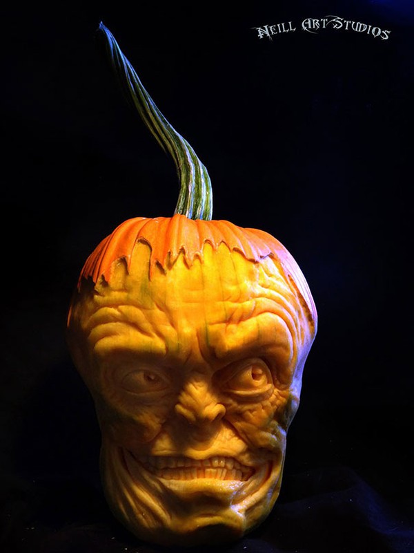 Những tác phẩm điêu khắc bí ngô kinh dị và đẹp đến khó tin cho ngày Halloween 13