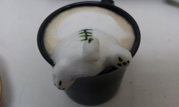 Những tác phẩm 3D nghệ thuật siêu "cute" được thể hiện từ trà xanh 9