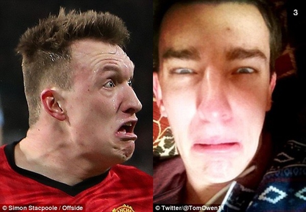 Phil Jones bị fan "troll" vì mặt biểu cảm 6