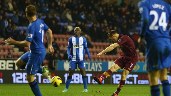 1h45 18/4 Man City - Wigan: Tập dượt cho chung kết FA Cup 2