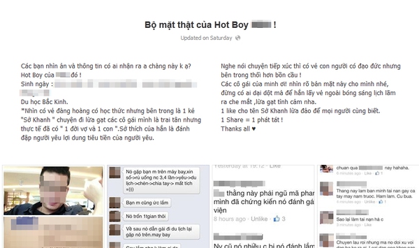 "Hot boy Sở Khanh" chuyên lừa tình bị hàng loạt người yêu cũ vạch mặt 1