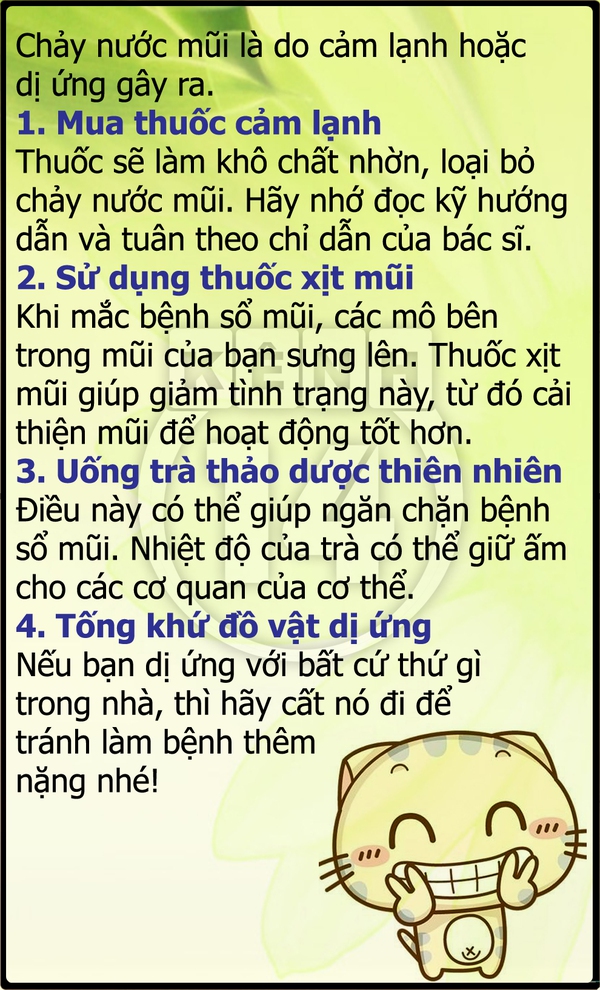 Xử lý gấp bệnh "thò lò mũi xanh" quen thuộc 5