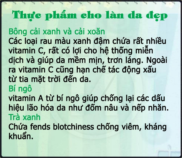 Bật mí thực đơn giúp bạn "càng ăn càng đẹp" 5