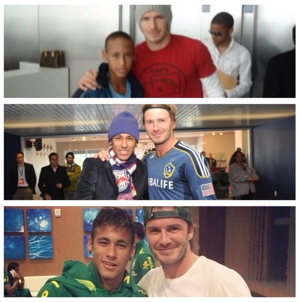 Neymar tươi tắn “pose” hình cùng thần tượng Beckham tại nước Mỹ 4