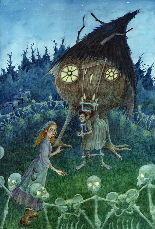 Baba Yaga - phù thủy đáng sợ nhất trong truyền thuyết Xô Viết. Để có cái nhìn chi tiết về nhân vật, hãy xem hình ảnh dưới đây và chuẩn bị cho một trải nghiệm giật gân đáng sợ.