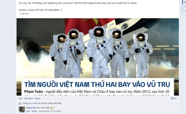 “Sốc” trước thông tin "tìm phi hành gia" tại Việt Nam 2