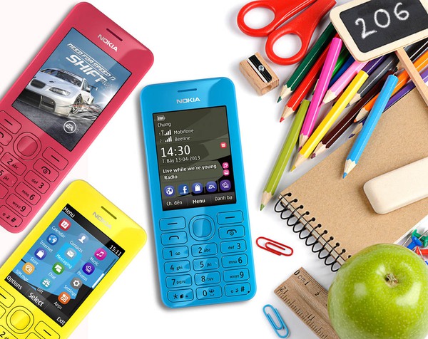 Nổi bật c&ugrave;ng sắc m&agrave;u Nokia 206 2