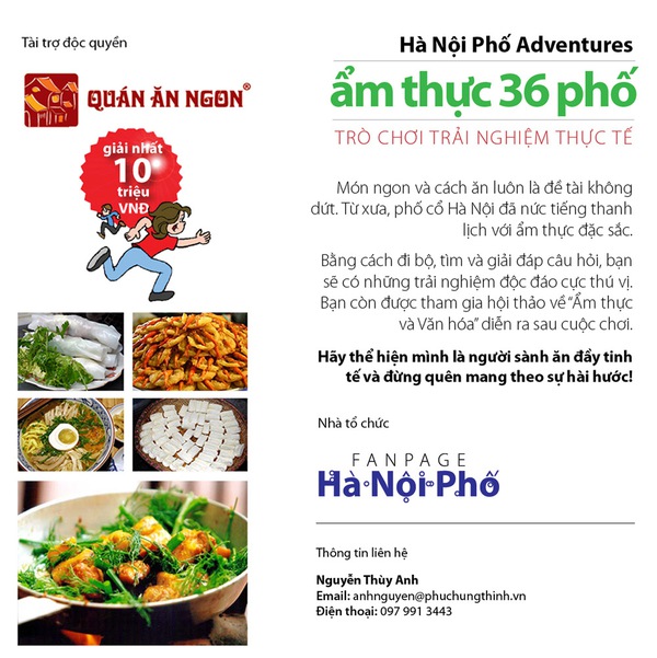 “Ẩm thực 36 phố” - Sân chơi cho người đam mê ẩm thực Việt 1 “Ẩm thực 36 phố” - Sân chơi cho người đam mê ẩm thực Việt 1