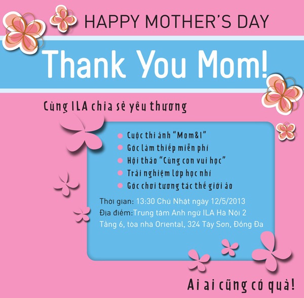 Ngày của Mẹ - Cùng ILA Cảm ơn Mẹ 1