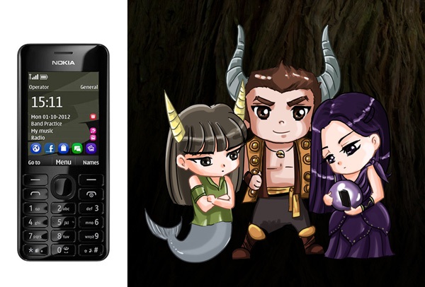 "Dế" Nokia 206 v&agrave; 12 cung ho&agrave;ng đạo 4