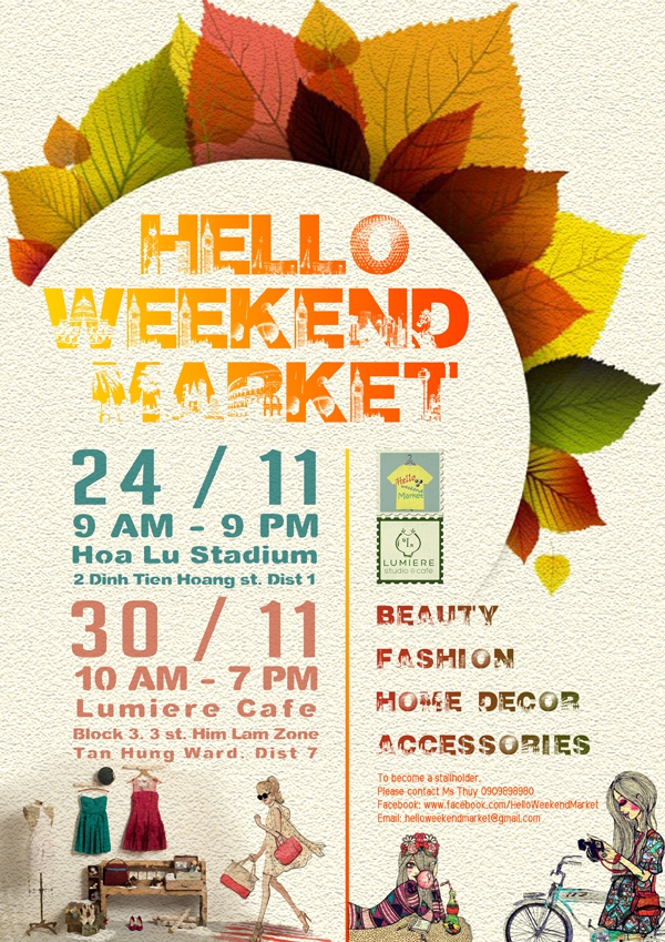 Mua sắm cực chất với chợ cuối tuần Hello Weekend Market 1
