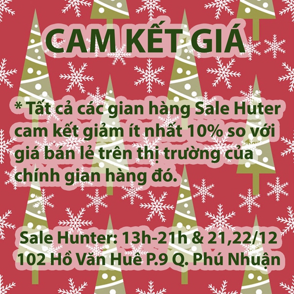 Shopping siêu rẻ, nhận quà noel tại phiên chợ Giáng sinh Sale Hunter 13