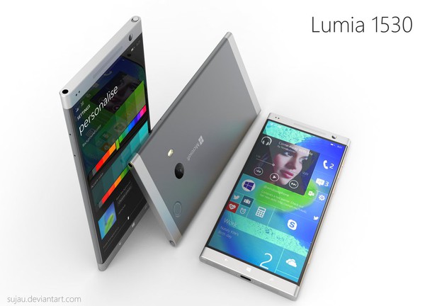 Lumia 1530 phiên bản Note Edge "lai" iPhone 6 1