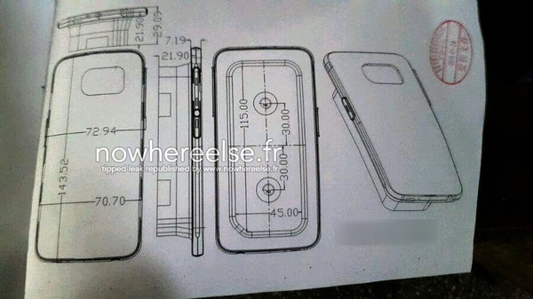 Samsung Galaxy S6 có thể dày tương đương iPhone 6 Plus 1