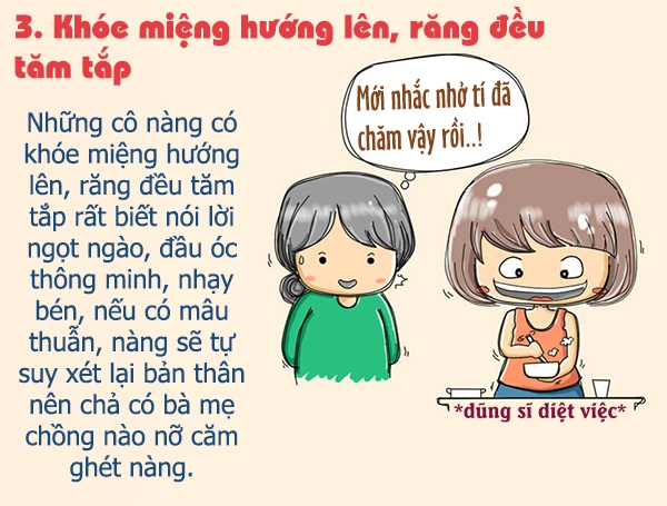 Đặc điểm khuôn mặt của nàng dâu thường được mẹ chồng yêu quý 3