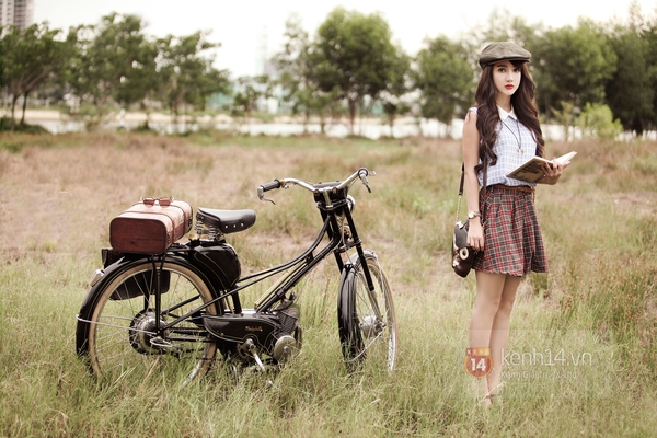 Năng động v&agrave; xinh xắn c&ugrave;ng họa tiết kẻ caro vintage 9