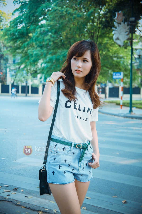 Trẻ trung đón nắng cùng T-shirt với set đồ 500-600 ngàn VND 18