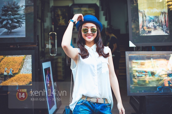 Khả Ngân "biến hóa" năng động cùng denim ngày hè 11