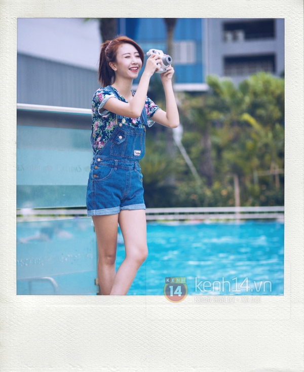 Quỳnh Anh Shyn cực xinh pose ảnh ở bể bơi 3