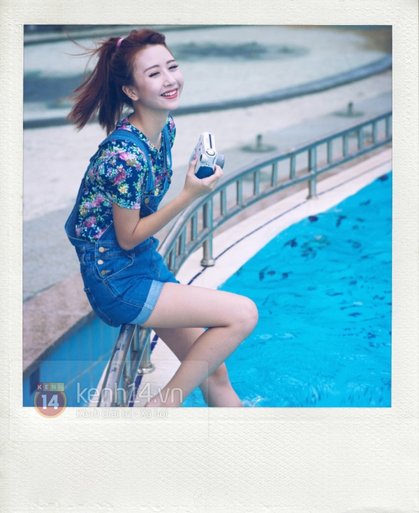 Quỳnh Anh Shyn cực xinh pose ảnh ở bể bơi 5