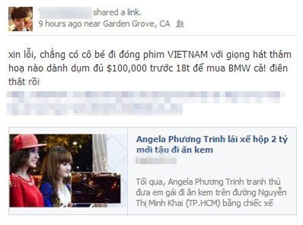 Sao Việt liên tục “đá xoáy” nhau trên Facebook 2