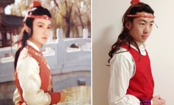 Chết cười với m&agrave;n cosplay si&ecirc;u h&agrave;i của anh ch&agrave;ng người Trung Quốc 13