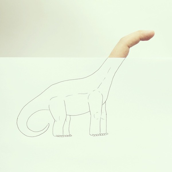 Tuyển tập tranh động vật vô cùng sáng tạo từ ngón tay và nét vẽ dở dang 2