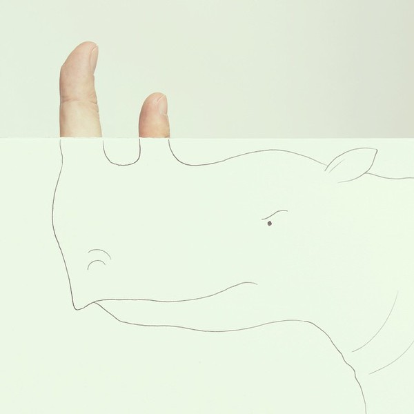 Tuyển tập tranh động vật vô cùng sáng tạo từ ngón tay và nét vẽ dở dang 5