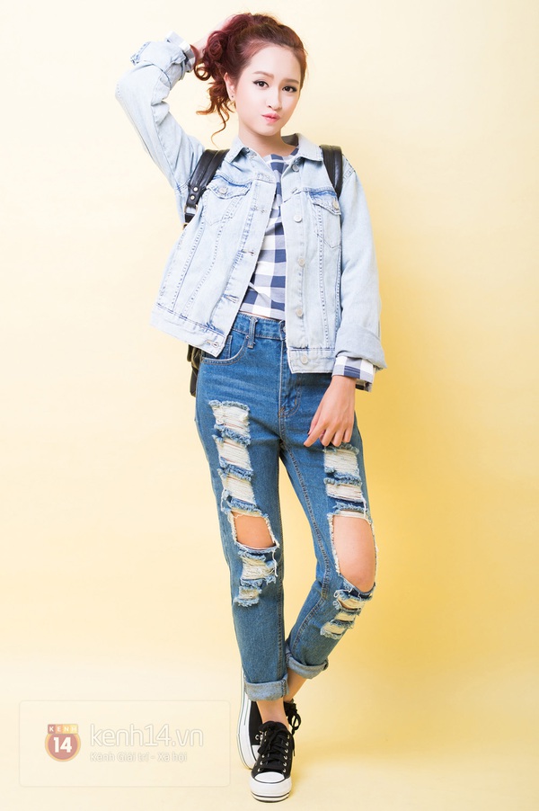 5 cách mix&match cực xinh với denim jacket quen thuộc 11