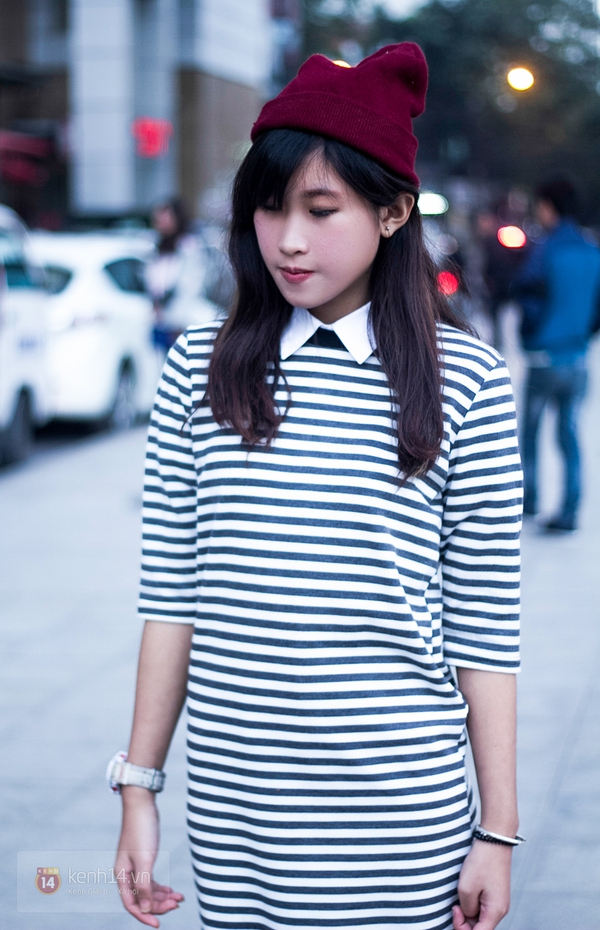 Street style ngập tràn không khí Giáng Sinh mùa lạnh của 2 miền Nam-Bắc 11