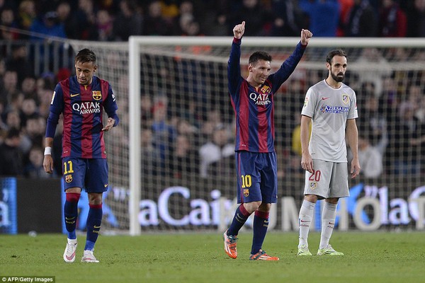 Barcelona 3-1 Atletico: Tam tấu Messi-Suarez-Neymar bùng nổ 2